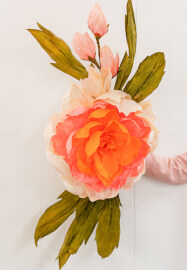 Giant Hanging Wallflower Workshop with Wine and Cheese