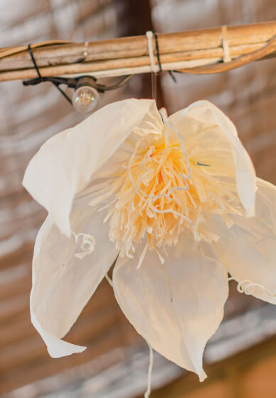 Giant Hanging Wallflower Workshop with Wine and Cheese