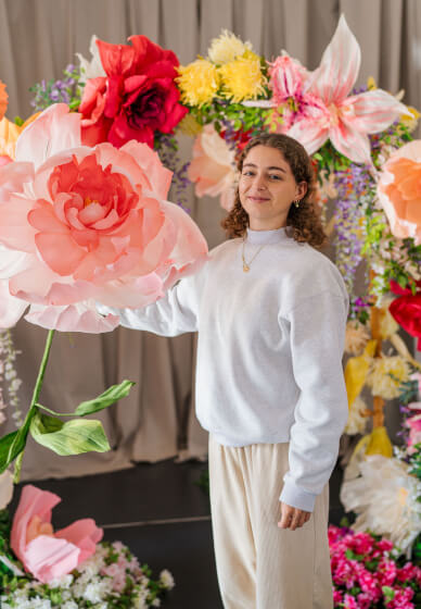 Giant Paper Peony Wallflower Workshop with Wine and Cheese