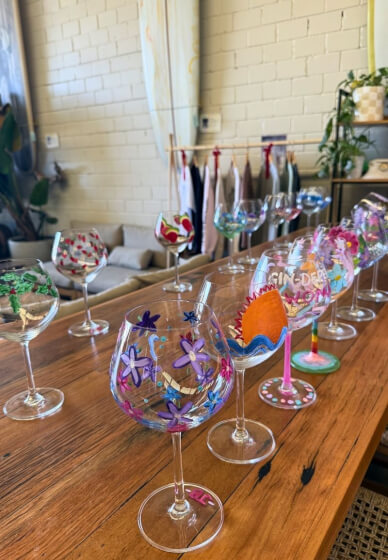 Gin Glass Paint and Sip Workshop