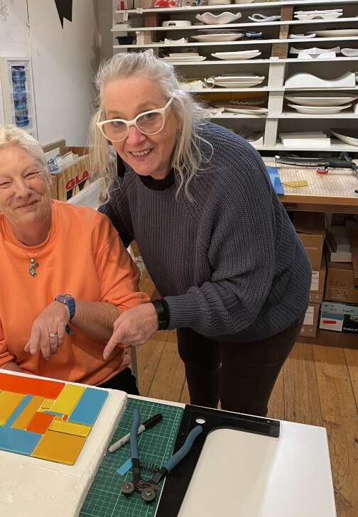 Glass Art Class: Elongated Japanese Platter