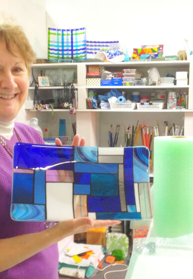 Glass Art Class: Elongated Japanese Platter