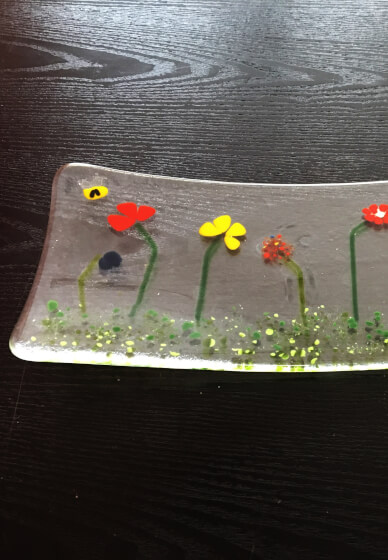 Glass Art Class: Elongated Japanese Platter