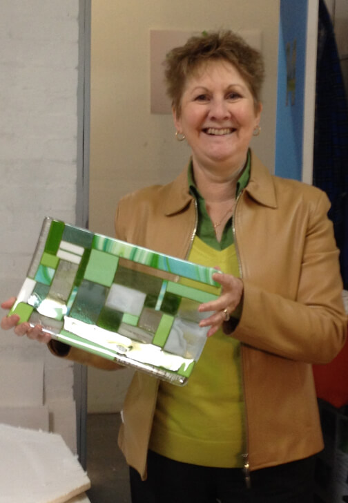 Glass Art Class: Elongated Japanese Platter