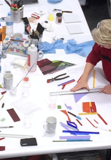 Glass Christmas Wreath Workshop