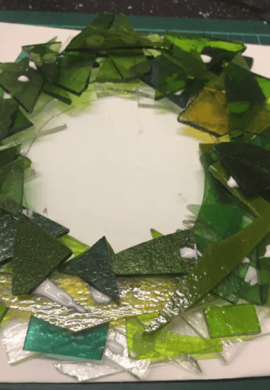 Glass Christmas Wreath Workshop