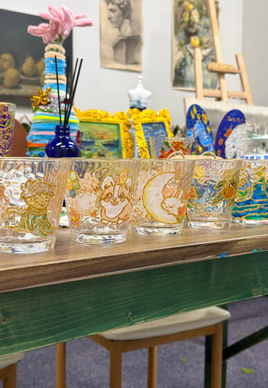 Glass Cup Painting Workshop