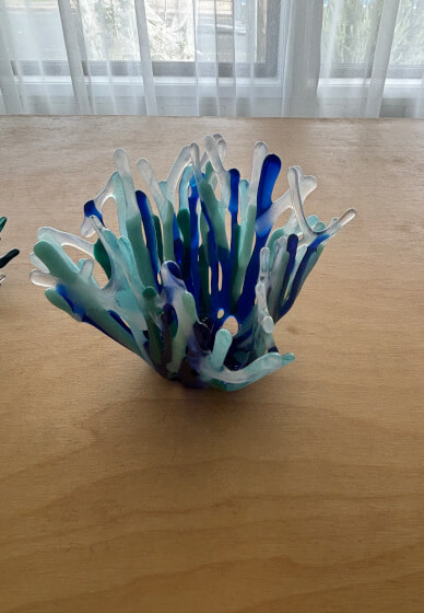 Glass Fused Coral Bowl Workshop