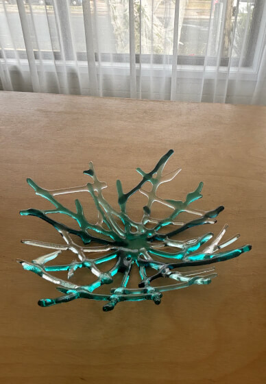Glass Fused Coral Bowl Workshop
