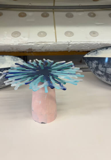 Glass Fused Coral Bowl Workshop