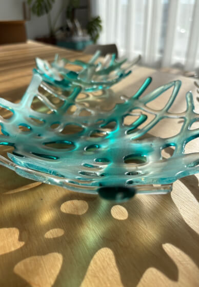 Glass Fused Coral Bowl Workshop