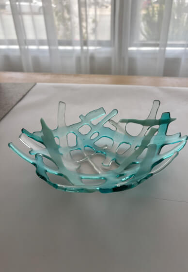 Glass Fused Coral Bowl Workshop
