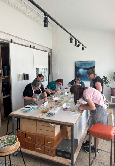 Glass Fused Coral Bowl Workshop