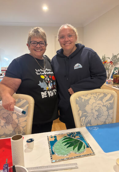 Glass Mosaic Hearts Course for Beginners