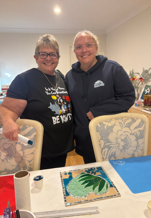 Glass Mosaic Hearts Course for Beginners