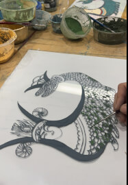 Glass Painting Workshop “Shahmaran, the Serpent Queen