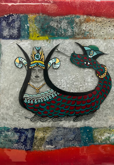 Glass Painting Workshop “Shahmaran, the Serpent Queen