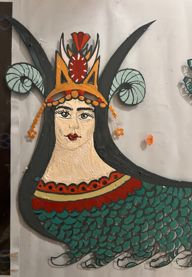 Glass Painting Workshop “Shahmaran, the Serpent Queen