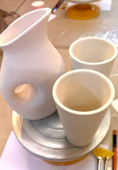 Glaze and Sip Ceramics Class: Make a Carafe Set