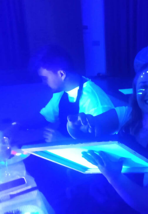 Glow in the Dark Paint , Sip and Night Tour