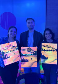 Glow UV Paint and Sip Class for Private Functions