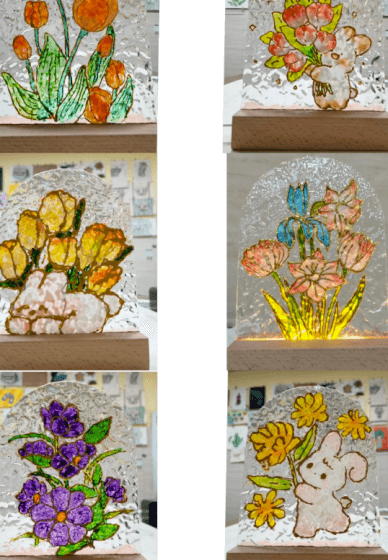 Gold-Lining Glass and Night Light Class (open Studio)