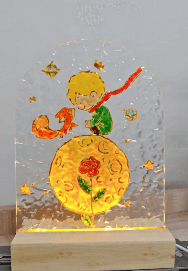 Gold-Lining Glass and Night Light Class (open Studio)