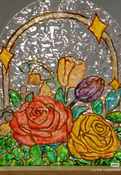 Gold-Lining Glass and Night Light Class