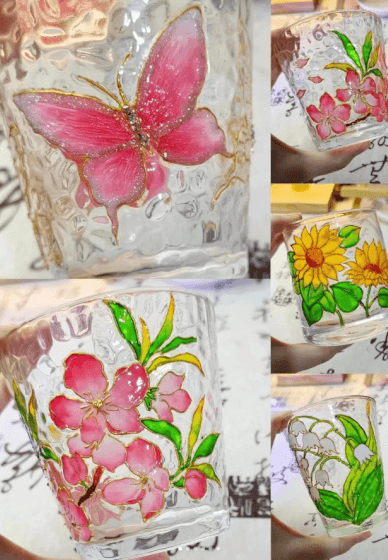 Gold-Lining Glass and Night Light Class