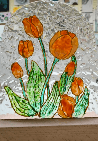 Gold-Lining Glass and Night Light Class