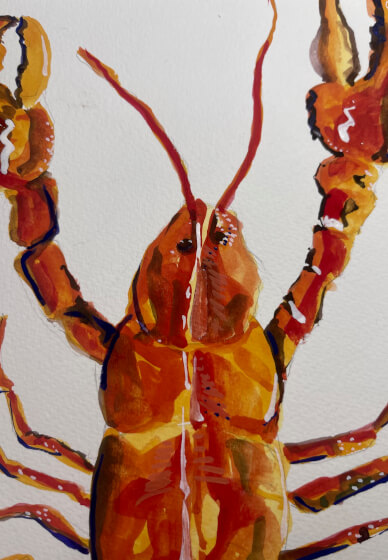 Gouache Lobster Painting Workshop