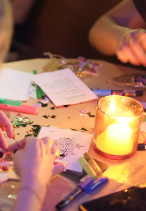 Gratitude and Glitter Journal Decoration Art Therapy Workshop