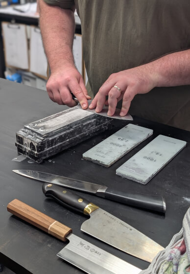 Group Knife Sharpening Class