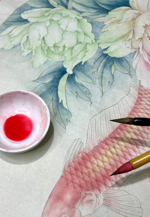 Guided Open Studio Class for Chinese Gongbi Painting