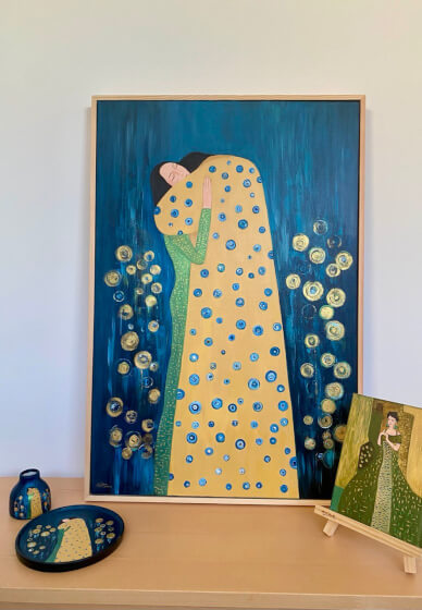 Gustav Klimt Inspired Painting Workshop with Hot Chocolate