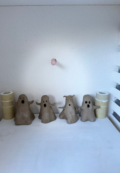 Halloween Clay Ghost Sculpture Class