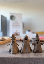 Halloween Clay Ghost Sculpture Class