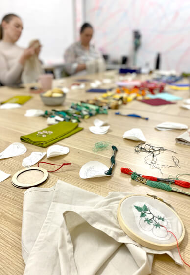 Hand Embroidery Workshop: Create Your Own Embroidered Napkins