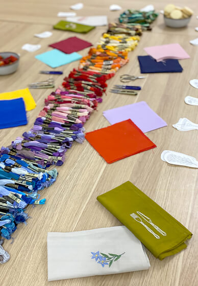 Hand Embroidery Workshop: Create Your Own Embroidered Napkins