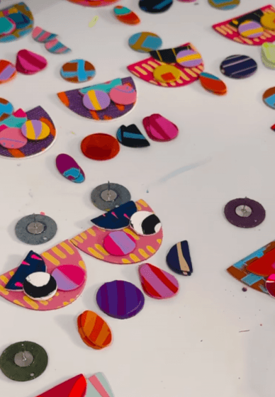 Hand Painted Leather Jewellery Workshop