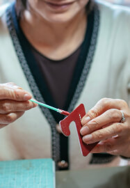 Handmade Leather Letter Keyring and Bag Charm Workshop