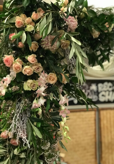 Hanging Large Scale Flower Install Workshop