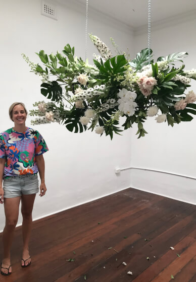 Hanging Large Scale Flower Install Workshop