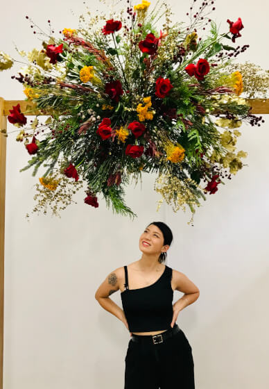 Hanging Large Scale Flower Install Workshop