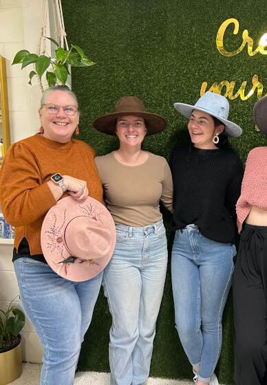 Hat Burning Workshop: Burnt Brims