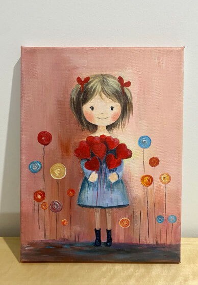 Hearts in Bloom Kids Painting Workshop