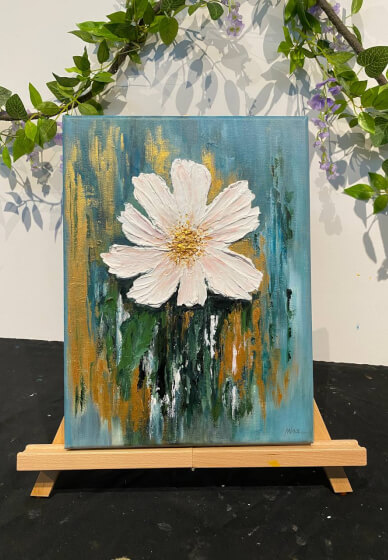 Heavy Textured Abstract Flower Workshop