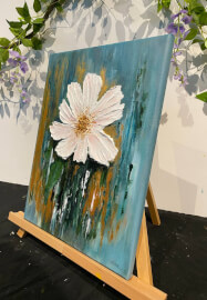 Heavy Textured Abstract Flower Workshop
