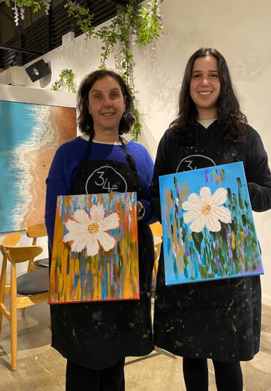 Heavy Textured Abstract Flower Workshop