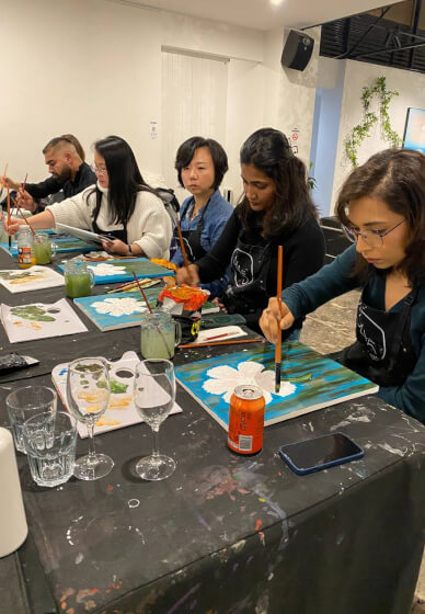 Heavy Textured Abstract Flower Workshop